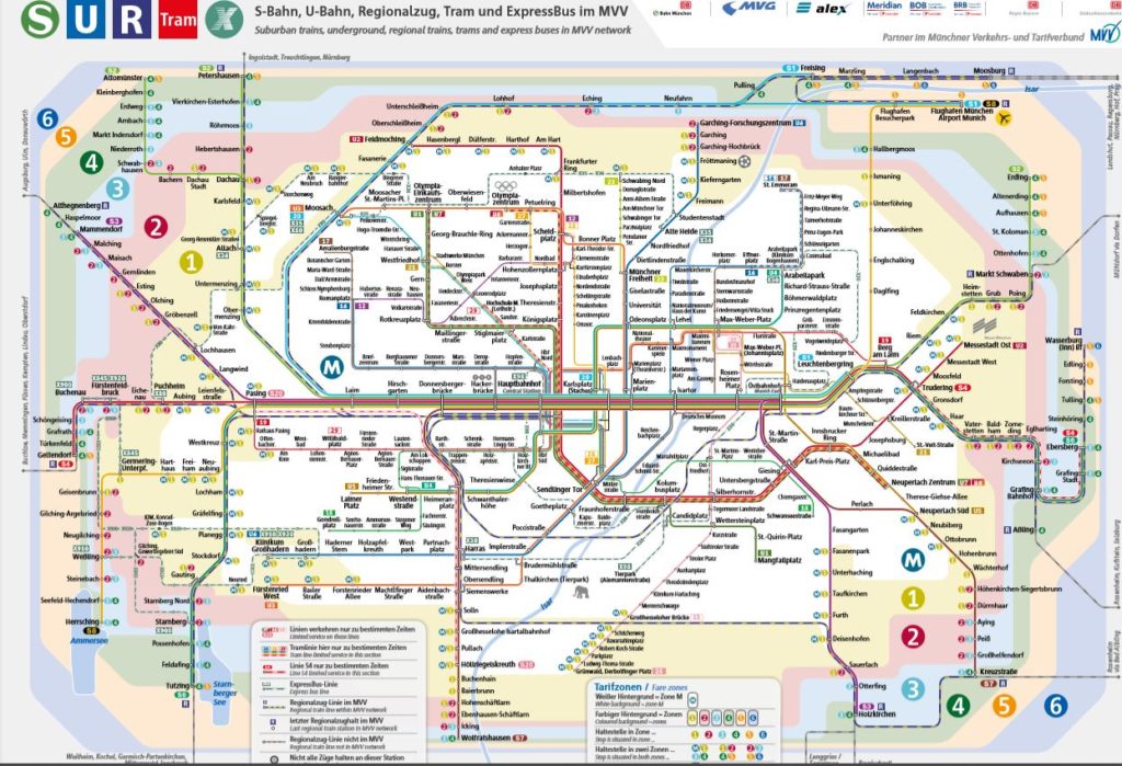 Nuove zone tariffarie metropolitana di Monaco di Baviera