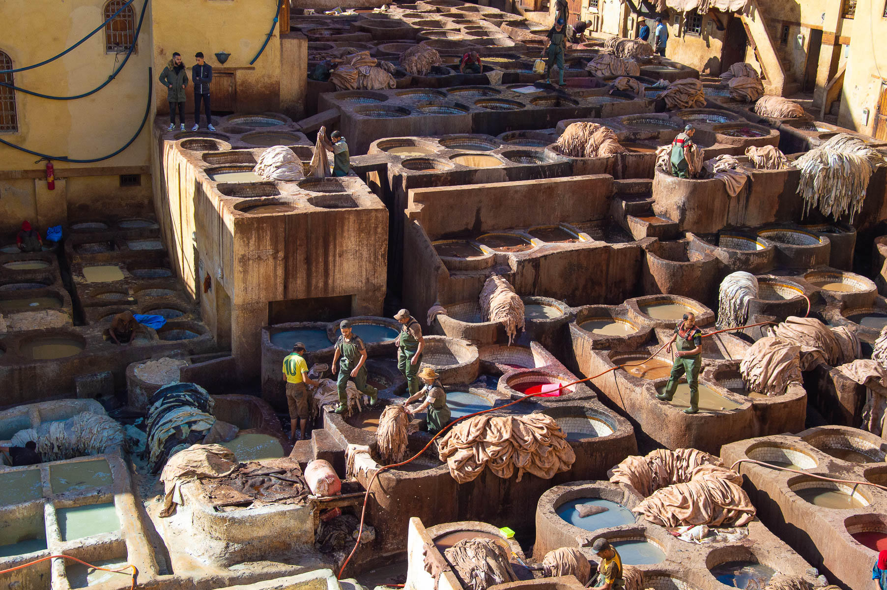 La conceria Chouara della medina di Fes in Marocco