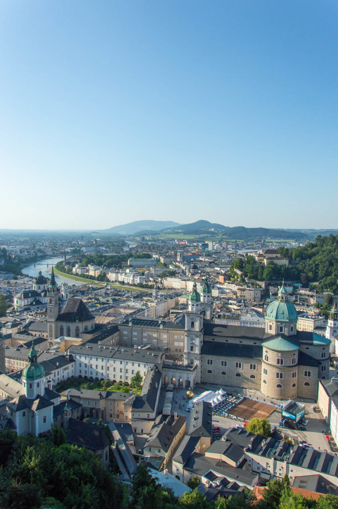 Vista di Salisburgo dalla fortezza Hohensalzburg