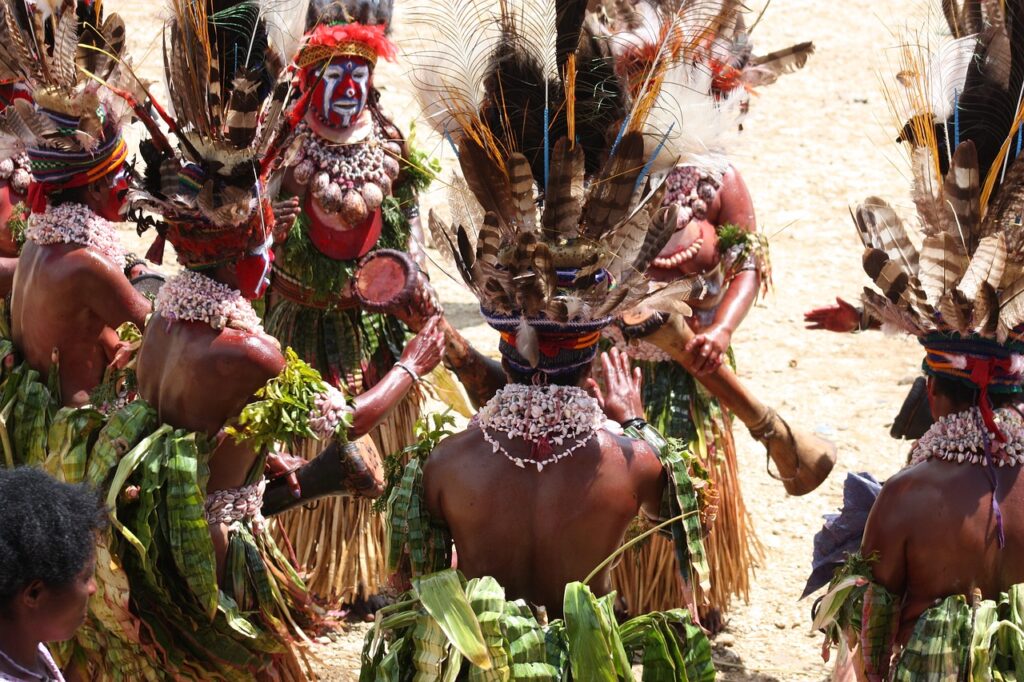 Tribù della Papua nuova guinea