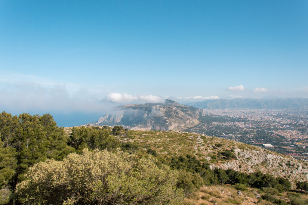 Capo gallo visto dalla riserva naturale di Capo gallo