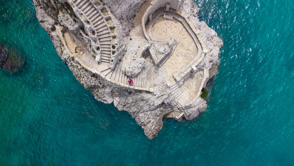 Sito di Cala Muletti visto dall'alto